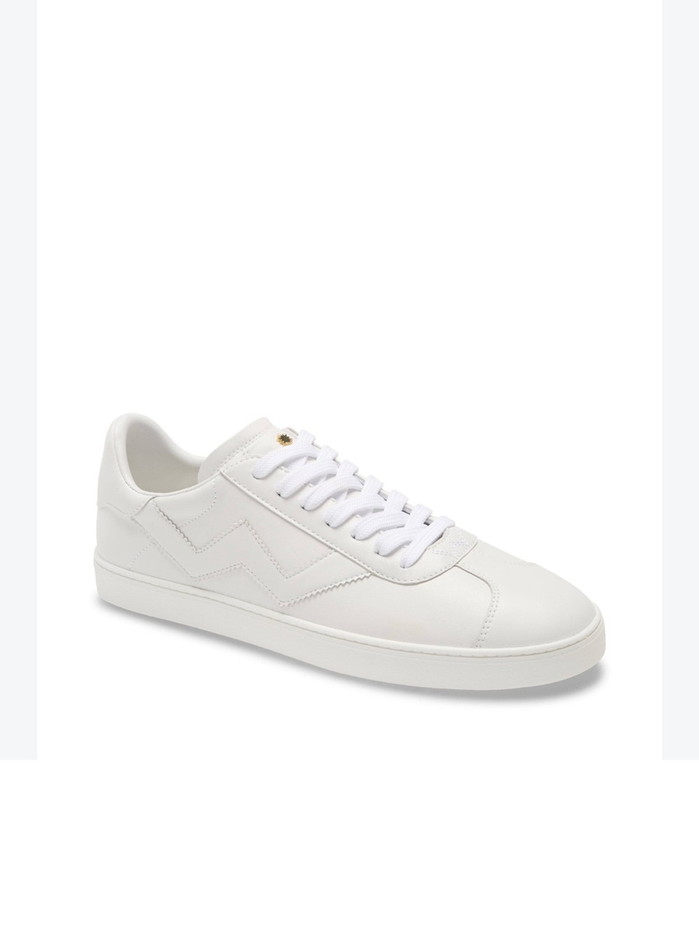 Stuart Weitzman All-White Leather Sneaker